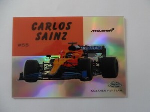 Carlos Sainz  2020 Topps Chrome refractor F1 1954 World on Wheels #54W-32