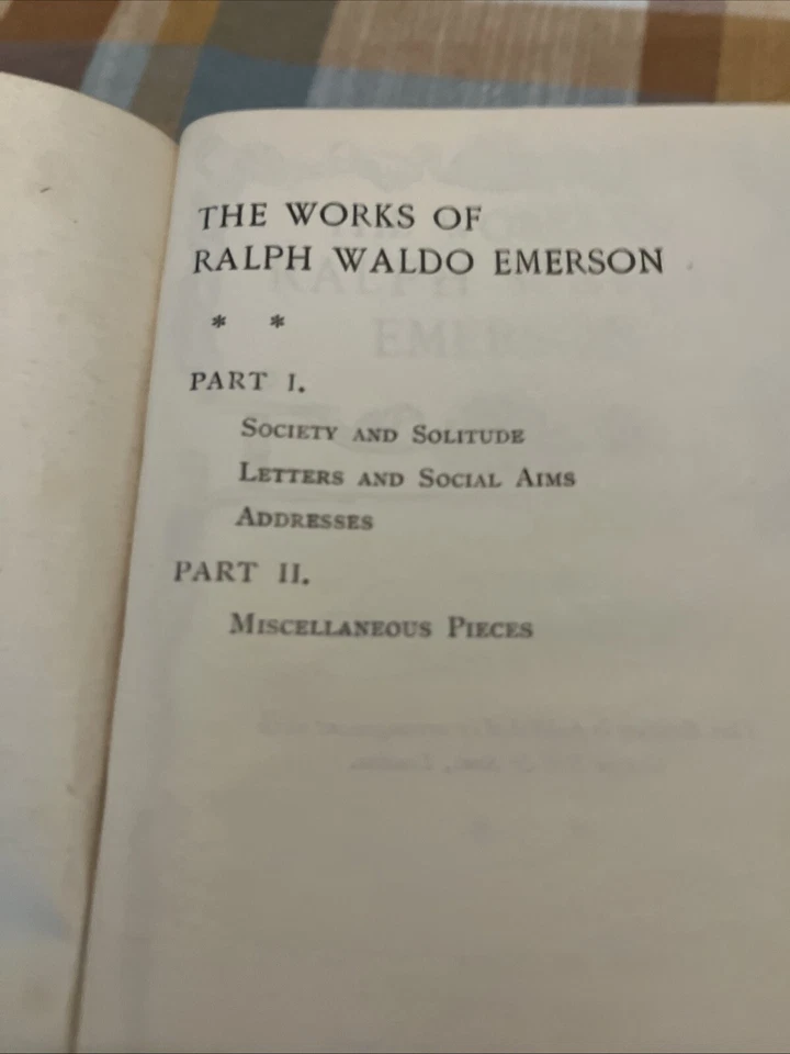 The Works Of Ralph Waldo Emerson Foto 2 de 3