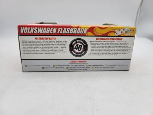 Hot Wheels 100% 40th Anniversary Volkswagen Bus & Bug Limited Edition Set PICs - Picture 3 of 6