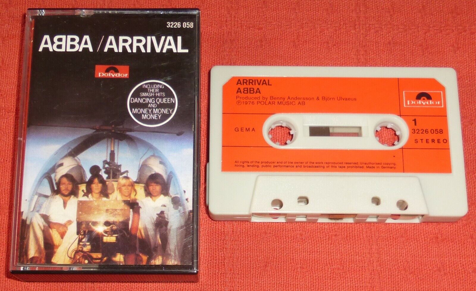 ABBA - RARE GERMAN CASSETTE TAPE - ARRIVAL - SOME TRACKS IN WRONG ORDER