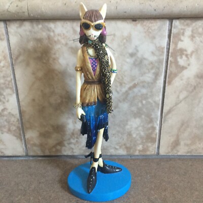 置物 catwalk Catwalk Fashion Cat Figurine Item #13806 Whimsical Cat Dressed As
