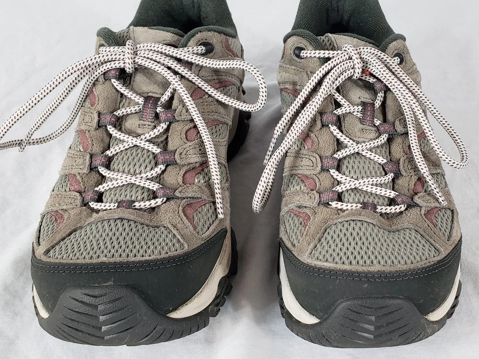 Zapatos de Senderismo Merrell Moab 3 Para Mujer 9.5 Ancho Ancho Suelas Vibram Falcon Usados Foto 3 de 4