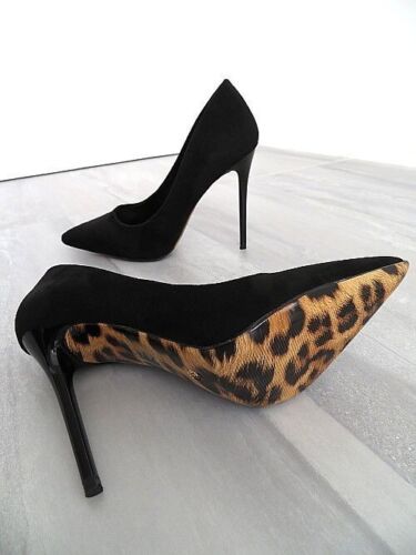 Diamantique Original Tacones Altos Clásicos Bombas Leo Negro 37 - Imagen 6 de 8