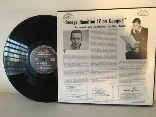 George Hamilton lV On Campus - ABC Paramount Records (1957) 12" LP - Picture 2 of 2
