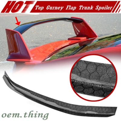Honeycomb Carbon Fit FOR TOYOTA GT86 86 SCION FR-S SUBARU BRZ Top Gurney Spoiler - Photo 1/3