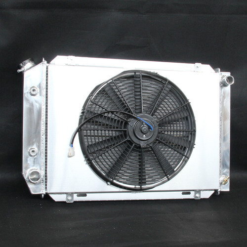 3Rows Aluminum Radiator + Fan Shroud For Ford Mustang GT LX 80-93 AT MT - Picture 5 of 7