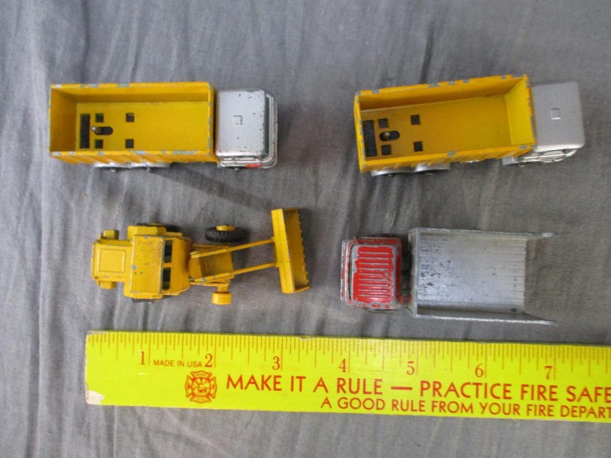 Vintage Matchbox Lot of 4 vehicles #47 Tipper Container Truck #26