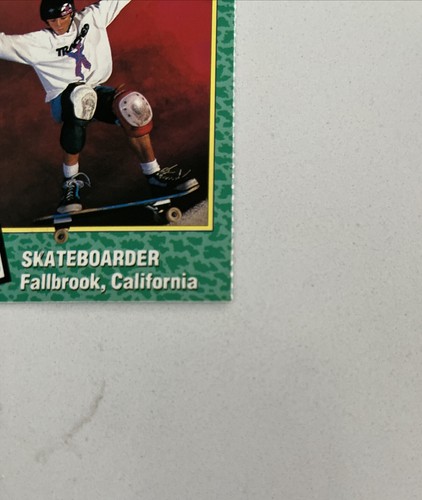 1990 Tony Hawk Sports Illustrated SI For Kids #152 Rookie Card RC Middle Blemish - Bild 5 von 7