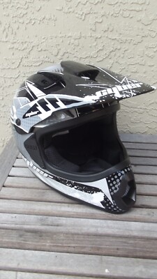 cyber youth motorcycle helmets Cyber UX 22 Off Road Helmet Youth S Glossy Blk / Gray Super Cond Free S/H