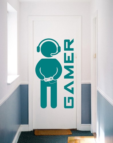 Computer Gamer – Gaming Kids Bedroom PC Xbox PS Wall Art Vinyl Decal Sticker - Picture 89 of 126