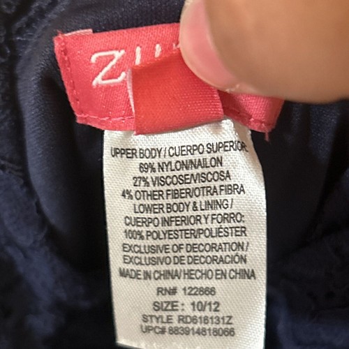 NWT Zunie Girl Girl's All Occasion Lightweight Lace Knee Length Dress Size 10/12 - Picture 5 of 18