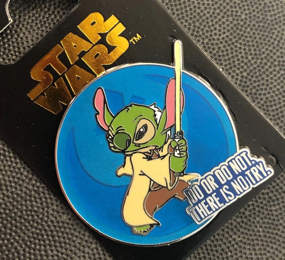 Disney pin 108030 Star Wars Quotes Yoda Lilo & Stitch costume do or no not try - Image 2 of 4
