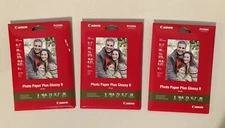 Canon Sheet Photo Paper Plus Glossy II PP201 5x7 55 Sheets Total