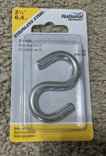 17 Ganci National Hardware 2 1/2" S, Carico di Lavoro Sicuro 145 Lbs N197-202 - Foto 2 di 3