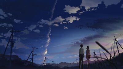 Anime 5 centimeters per second artwork makoto shinkai Playmat Game Mat Desk