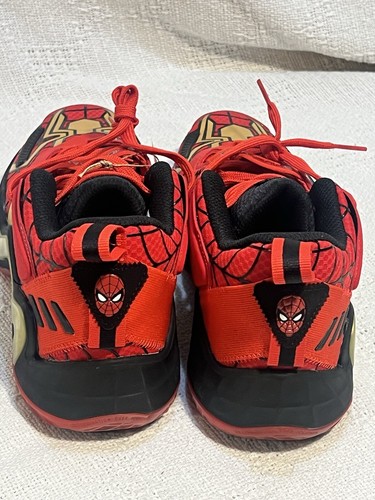 NEW Adidas D.O.N. ISSUE #3 MARVEL SPIDER-Man Shoes, Red/Gold/Black, GZ5496, Sz 7 - Picture 5 of 5