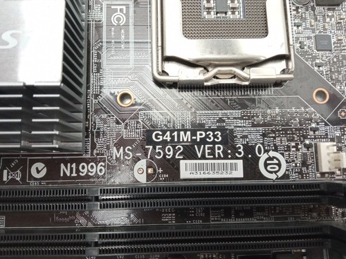 MSI G41M-P33 socket LGA775 DDR3 scheda madre microATX con protezione I/O - Foto 4 di 5