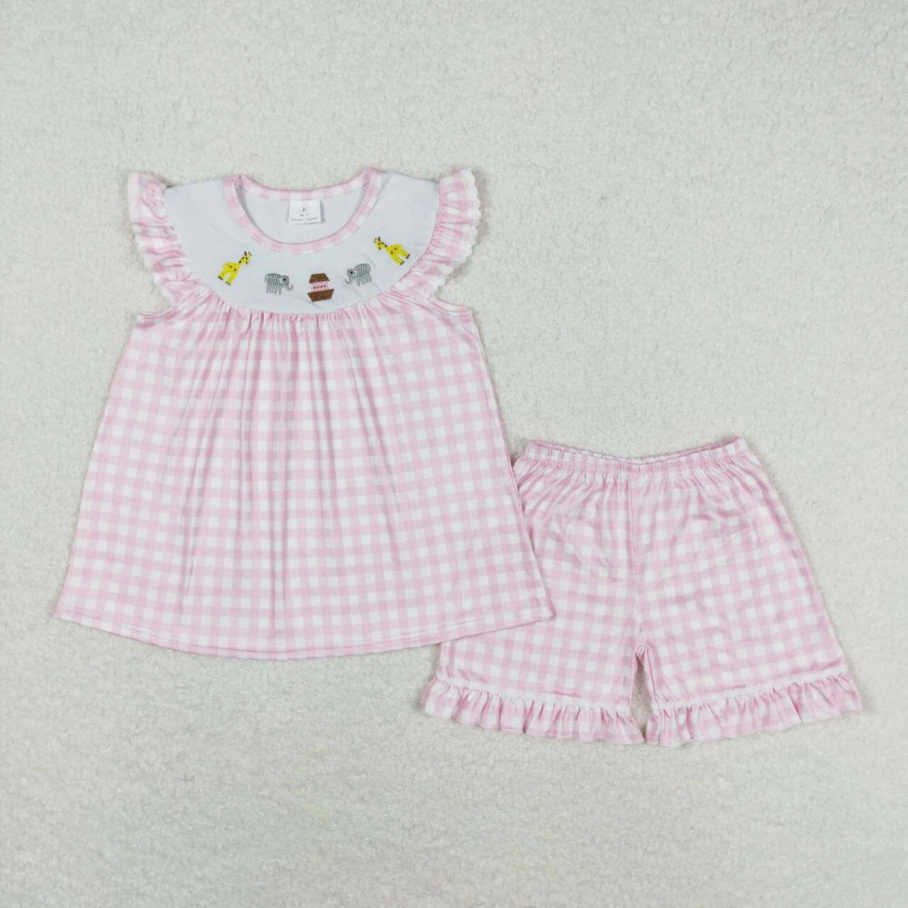 Boutique Summer Toddler Girls Noah's Ark Cute Animal Pink Shorts Outfit
Opens in a new window or tab