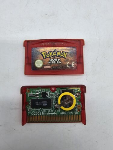 GAME BOY GAMEBOY ADVANCE GBA NINTENDO AUTHENTIC POKEMON RUBY VERSION AGB-EUR E1 - Picture 1 of 4