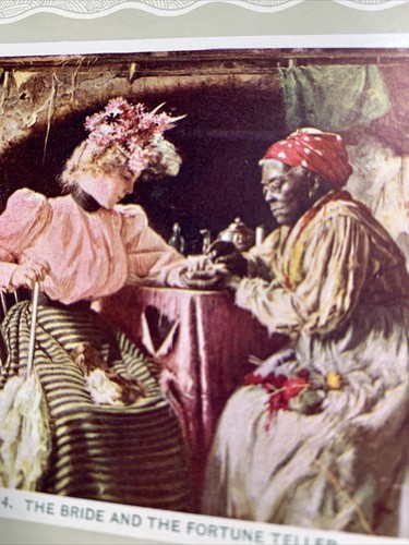 Bride & Black Fortune Teller Advertising Ink Blotter SAMPLE 1900 Grand Forks ND - Picture 4 of 7