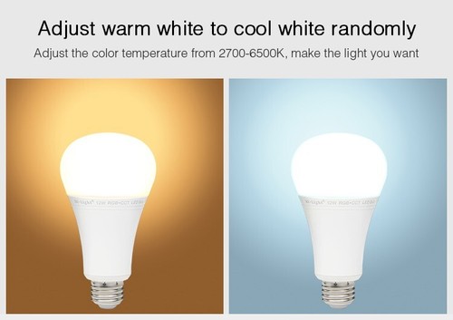 MiLight Miboxer E27 12W RGB+CCT LED Bulb Spotlight FUT105 110-220V - Picture 4 of 6