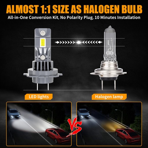 For Saab 9-5 Sedan Wagon 4-Door 1999-2009 Xenon White LED Headlight Hi/Low Bulbs - Picture 14 of 18