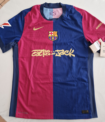 Nike FC Barcelona Cactus Jack シャツ Cactus Jack X Nike X FC Barcelona Jersey • Travis Scott • XL
