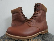 NIB Mens 12.5 TNF The North Face Bridgeton St Waterproof Leather Boots - Brown