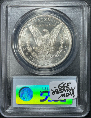 DÓLAR DE PLATA MORGAN 1882-S - PCGS COMO NUEVO 66 ~HERMOSA MONEDA~REF#8822 - Imagen 4 de 4