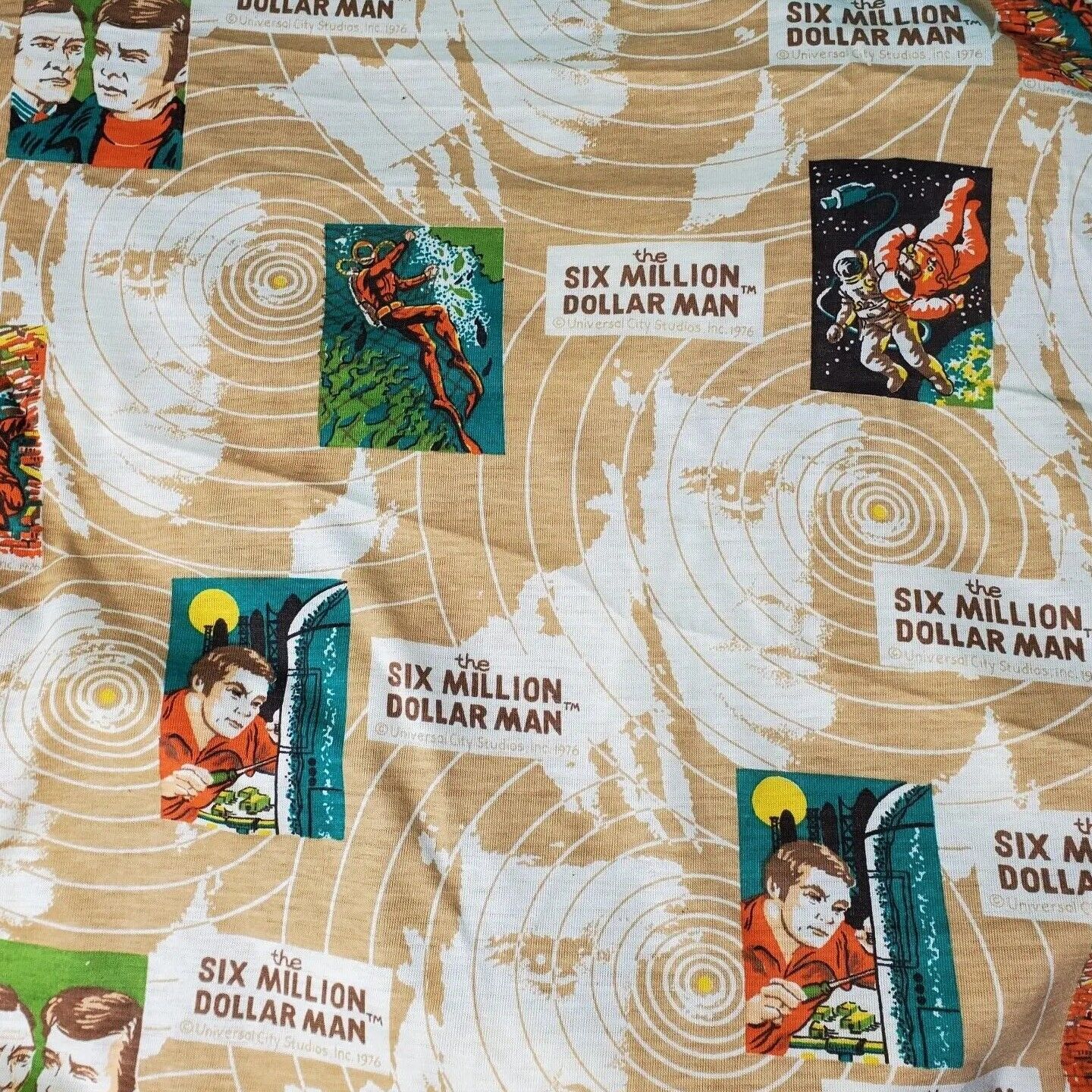 Six Million Dollar Man Fabric- 5 Awesome Things on eBay this week