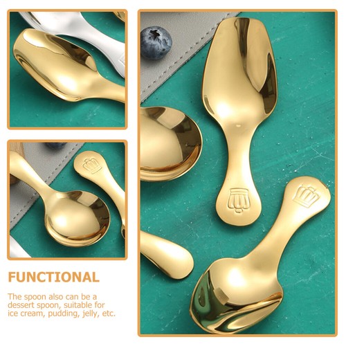 2Pcs Tea Scoop Spoon Daily Use Dessert Spoons Tea Scoop for Home Dessert - 第 20/20 張圖片