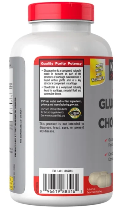 Kirkland Signature Advanced Joint Health, 280 Comprimidos, Gluc 1500mg Foto 4 de 4
