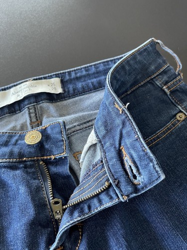 Abercrombie & Fitch New York Womens Skinny Blue Denim Cotton Jeans Size W25 L29 - Picture 12 of 19