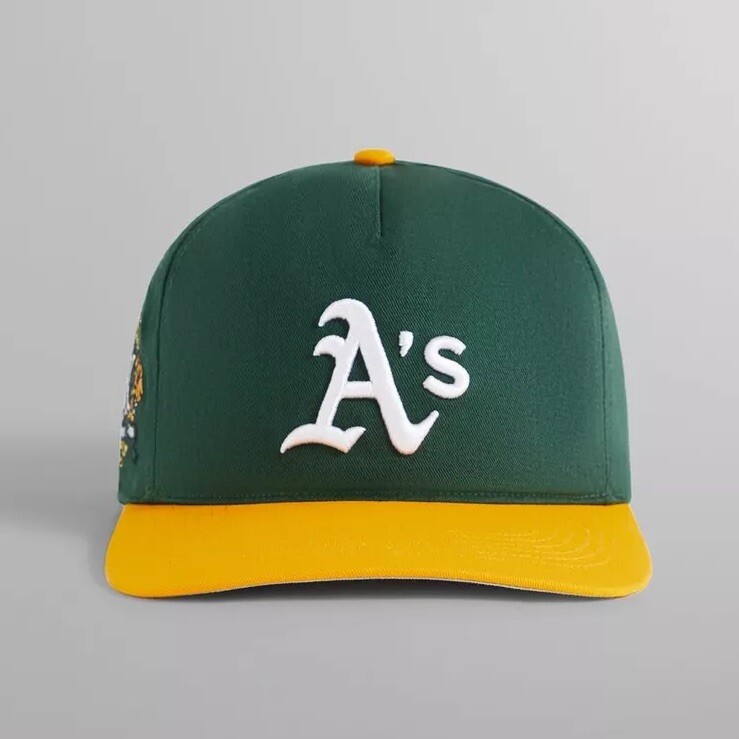 Kith for 47 Oakland Athletics A's Hitch Snapback Green Yellow