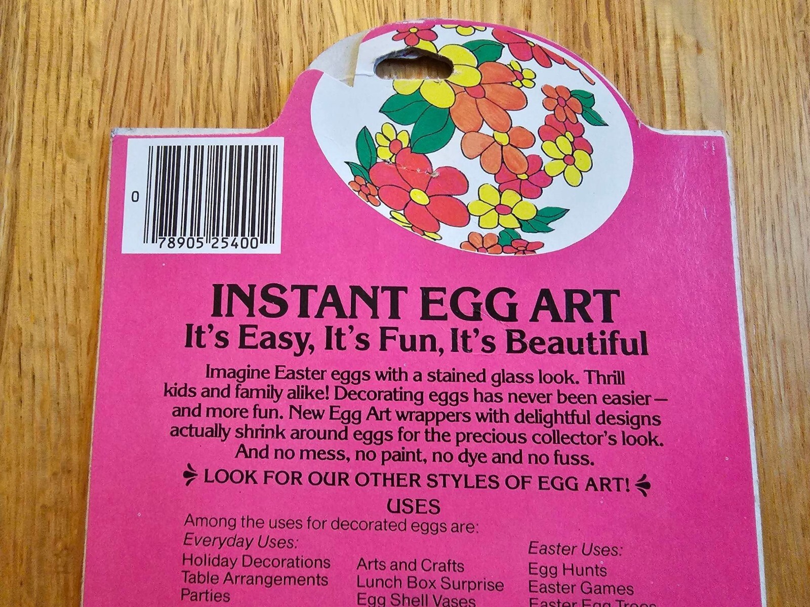 Vintage 1981 Instant Egg Art  By Sun Hill Bunny Cartoon Egg Wrappers For 12 Eggs