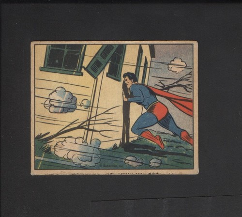 1940 Gum Inc Superman #57 Battling The Hurricane — Raw
