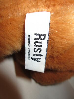 RARE Vintage 10” RUSTY by RUSS Plush 70's Brown Teddy Bear Stuffed