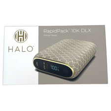 Halo RapidPack 10K DLX Power Bank with USB-A Output/USB-C Input Color -Champagne