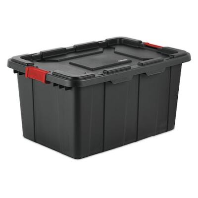 Sterilite 14669004 Storage Tote W/ Lid, 27 Gal, 30-1/2 In L X 20-5/8 In W X