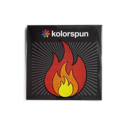 Patch Fiamma Fuoco - Patch Morale Tattica, Patch Gancio e Anello o Ferro da Stirare - Foto 3 di 3