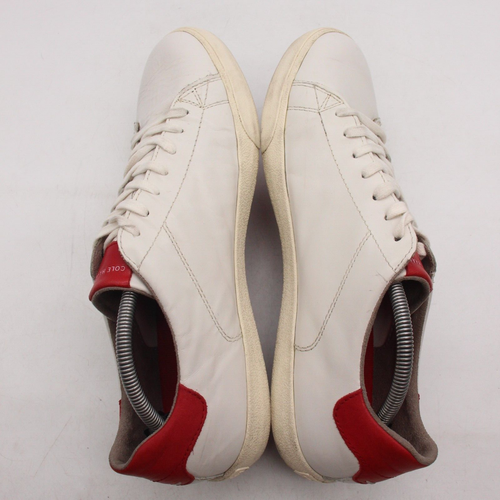 Scarpe sneakers Cole Haan Carrie in pelle da uomo taglia 11 M bianche - Foto 6 di 10