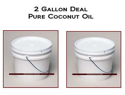 Coconut Oil PURE Natural & 100% PURE  nice 2 GALLON DEAL 