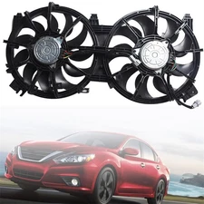 Dual Radiator Condenser Cooling Fan Assembly Replacement for 2007-2018 Altima...