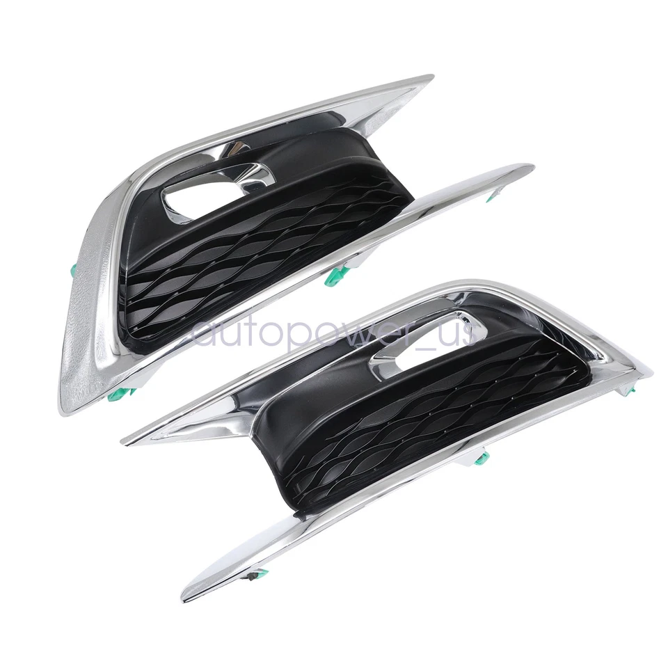 Se adapta a INFINITI QX60 2016-2020 parachoques delantero luz antiniebla rejilla bisel izquierdo + derecho moldura Foto 4 de 4