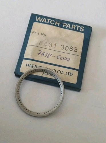 Vintage Watch Seiko 7A38-6000 Dial Ring Part 84313063 Nos