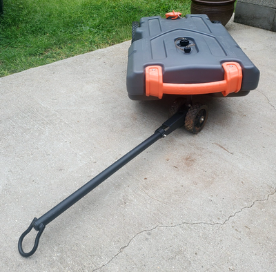 #ad Portable RV Waste Tote Tank Septic 28 gal Holding Steerable Sewer Dump Container $150.00