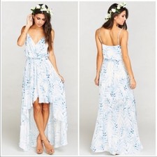 Show Me Your MuMu Molly Mullet Dress Blue Me Away Small
