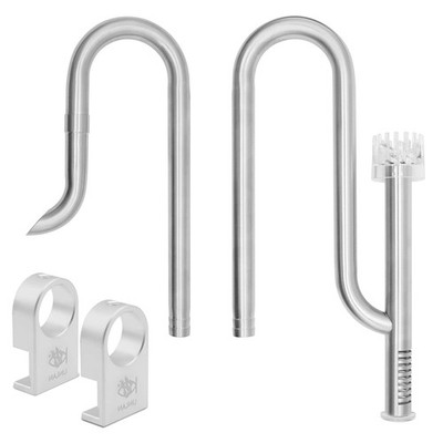 LINLAN 304 Stainless Steel Lily Pipe Inflow Outflow Mini Aluminum Alloy Pipe Hol