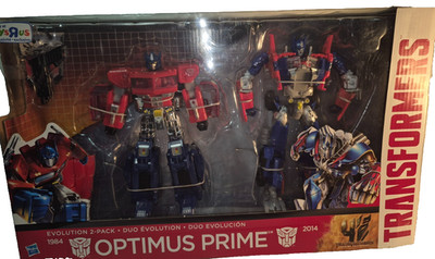 Transformers Optimus Prime Evolution 2-Pack (1984 G1 + AOE) Toys R Us Exclusive