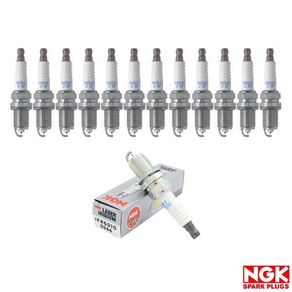 New Set of 12 NGK Laser Iridium Spark Plug for Chrysler Crossfire/ MB C32 AMG V6